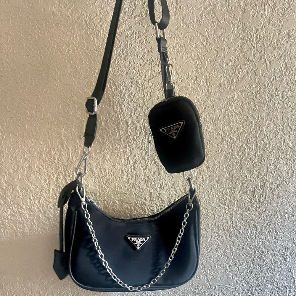 Black Prada shoulder bag